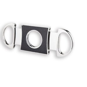 Cigar Cutter - Rounded with Carbon inlay (CUT044)