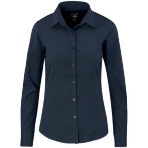 Elevate Sycamore long sleeve shirt - Ladies - navy (ELE-4013)