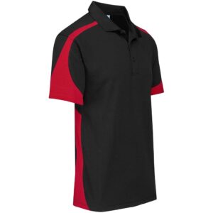 BIZ Talon Golf Shirt - Mens - black with red (BIZ-5080)