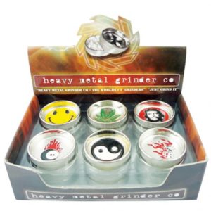 Tobacco Grinder - Large 2pc Chrome (TBGR002)
