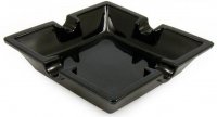 Cigar Ashtray - Black Ceramic 4 stick (Ash083)