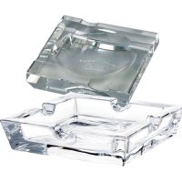 Cigar Ashtray - Crystal Square Large (Ash044)