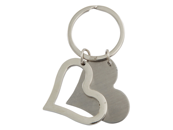 Dual Heart Keyring (KEY46)