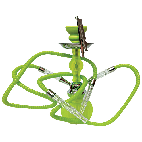 Hubbly Bubbly: Eastern Shisha Pipe - Flourescent - Pumpkin 2-Way (PIP064) BLUE - stock on hand