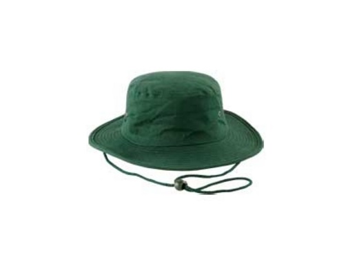 Kids Cricket Hat - bottle green