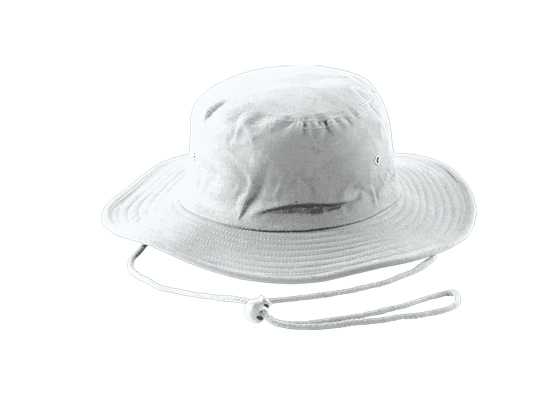 Kids Cricket Hat - white