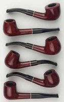 Smoking Pipe: Angelo Pipe Polished - Mahogany (PIPE8003)