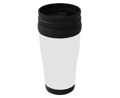 Plastic Carry Mug - white (P2260W)