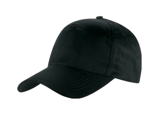Superior 5 Panel Cap - black