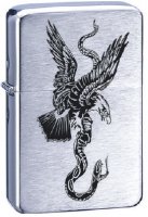 Zorro Lighter: Br Chrome Eagle/Snake