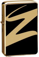 Zorro Lighter: Gold Polish Design