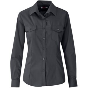 US Basic Long Sleeve Kensington Shirt - Ladies - grey (BAS-7759)