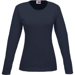 US Basic Long Sleeve Portland T-Shirt - Ladies - navy (BAS-7750)