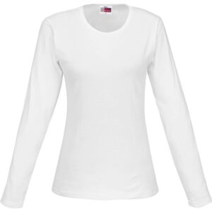 US Basic Long Sleeve Portland T-Shirt - Ladies - white (BAS-7750)