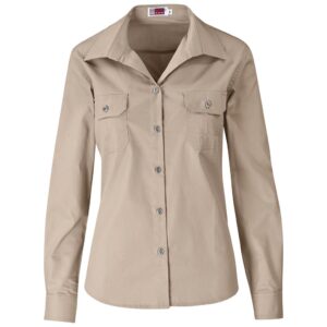 US Basic Long Sleeve Wildstone Shirt - Ladies - stone (BAS-7763)