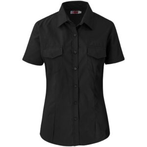 US Basic Short Sleeve Kensington Shirt - Ladies - black (BAS-7757)
