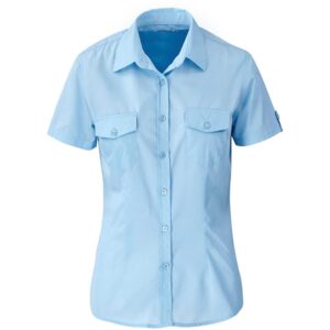 US Basic Short Sleeve Kensington Shirt - Ladies - light blue (BAS-7757)