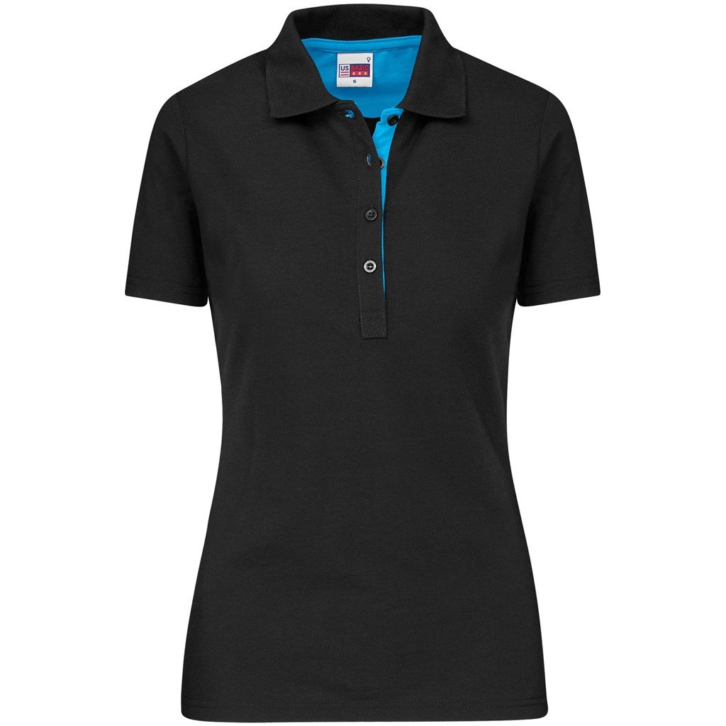 US Basic Solo Golf Shirt - Ladies - aqua (BAS-7777)