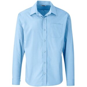 US Basic Long Sleeve Kensington Shirt - Mens - light blue (BAS-7758)