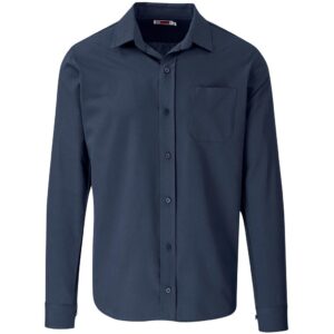 US Basic Long Sleeve Kensington Shirt - Mens - navy (BAS-7758)