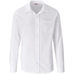 US Basic Long Sleeve Kensington Shirt - Mens - white (BAS-7758)