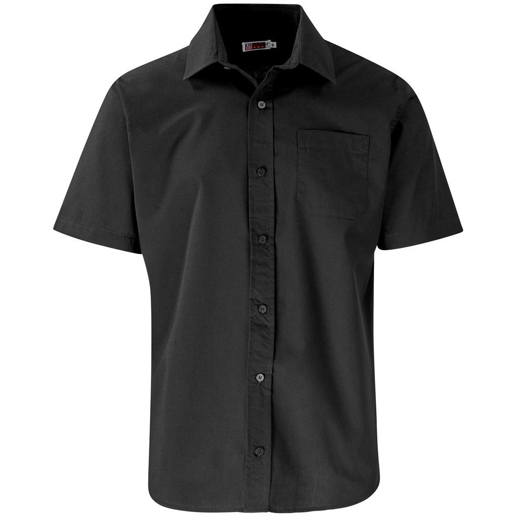 US Basic Short Sleeve Kensington Shirt - Mens - black (BAS-7756)