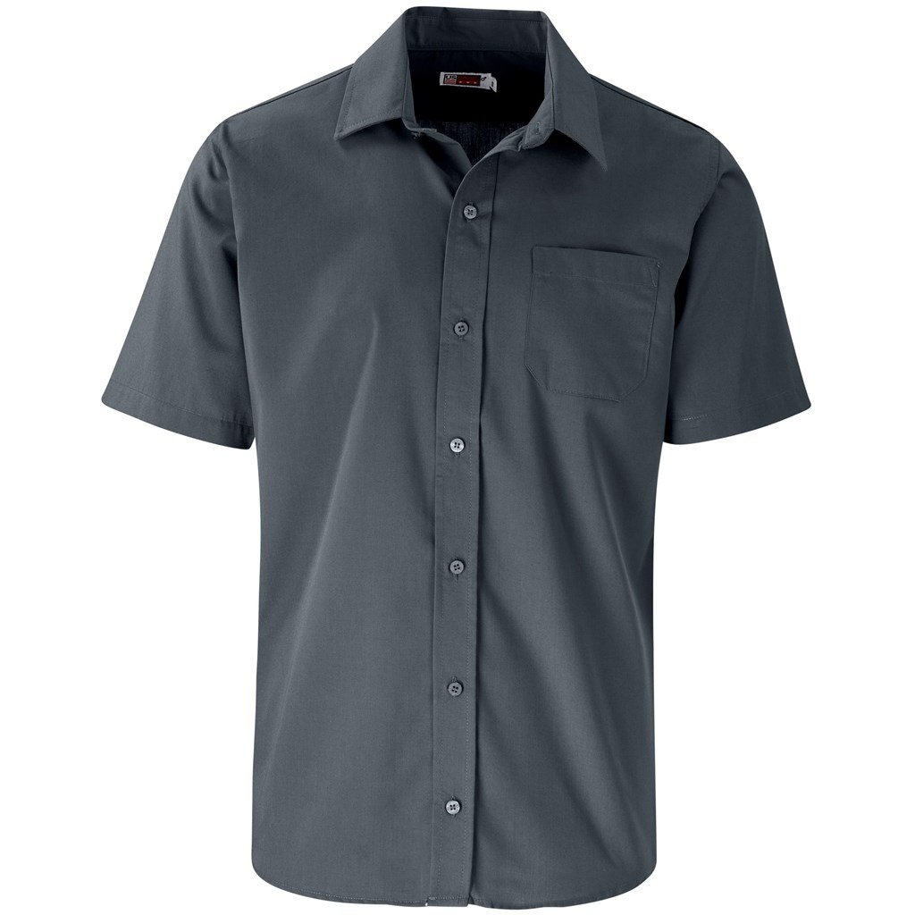 US Basic Short Sleeve Kensington Shirt - Mens - grey (BAS-7756)