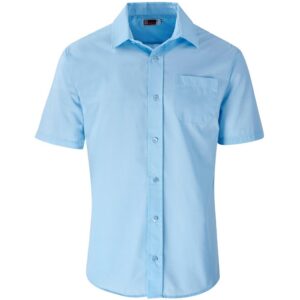 US Basic Short Sleeve Kensington Shirt - Mens - light blue (BAS-7756)