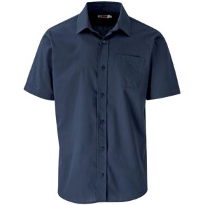 US Basic Short Sleeve Kensington Shirt - Mens - navy (BAS-7756)