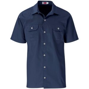 US Basic Short Sleeve Wildstone Shirt - Mens - navy (BAS-7760)