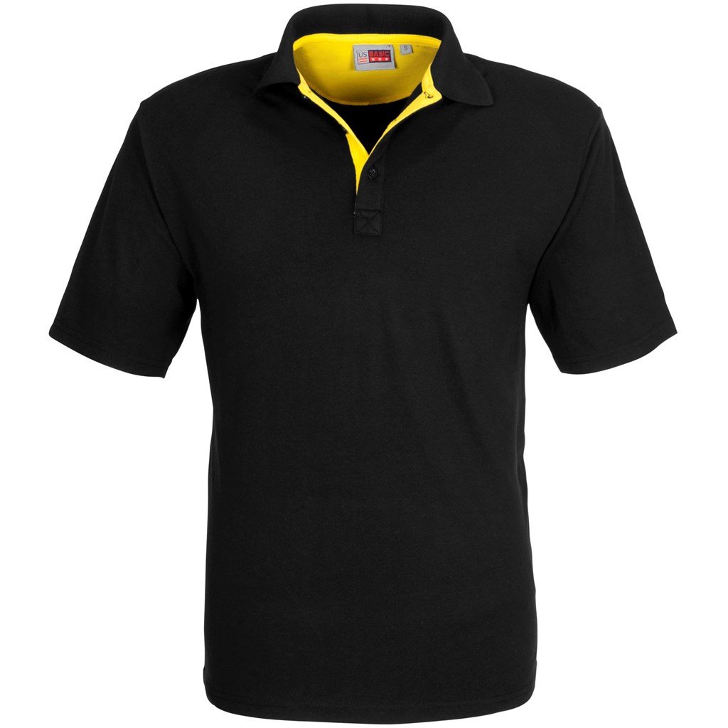 US Basic Solo Golf Shirt - Mens - yellow (BAS-7776)