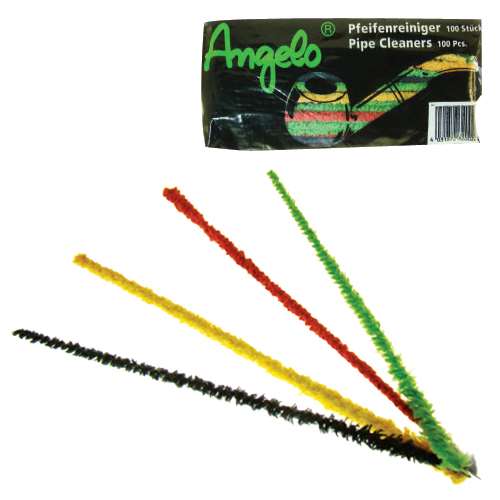 Pipe Cleaners - Angelo Coloured Tapered (100s) (CLEA010)