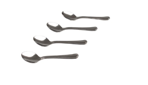 Novus 4pc Stainless Steel Tea Spoon Set - stock on hand