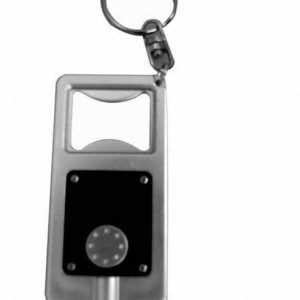 Bottle opener LED torch keyring - stock on hand