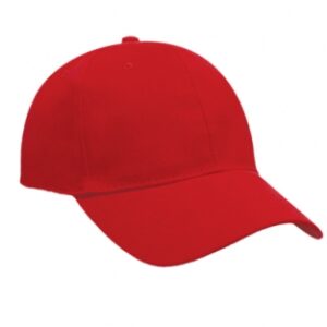Promo 6 Panel Cap - red
