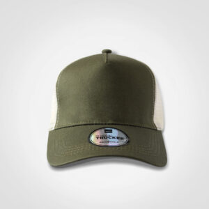 Trucker Cap - olive/stone