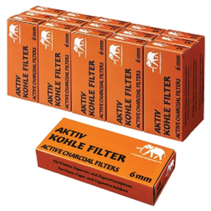 Aktive Kohle Filter - 6mm Coal/Meerschaum (1x45) (FILT005)