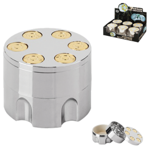 Tobacco Grinder - 3pc Revolver Barrel (TBGR015)