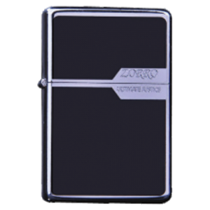Zorro Lighter: Black and Silver
