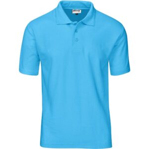 Altitude Basic Pique Golf Shirt - Mens - cyan
