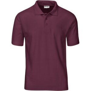 Altitude Basic Pique Golf Shirt - Mens - dark red