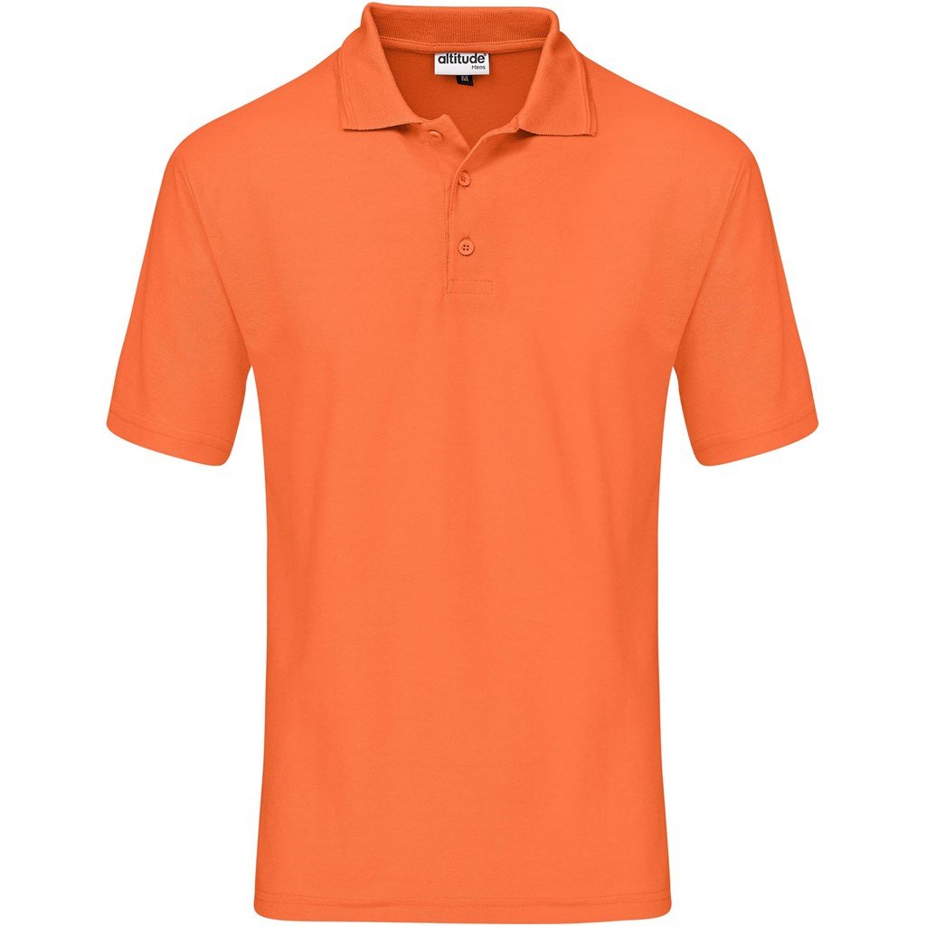 Altitude Basic Pique Golf Shirt - Mens - orange