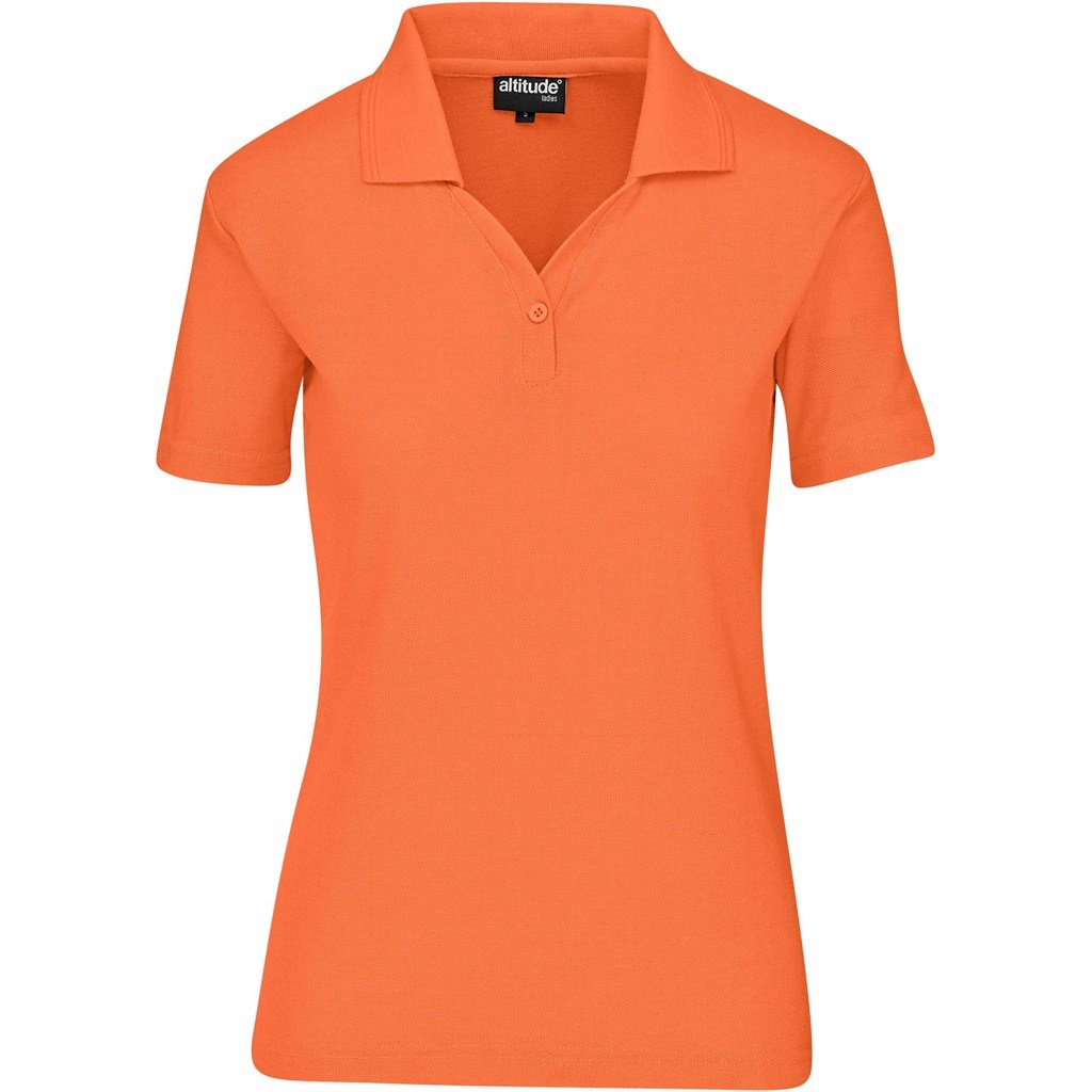 Altitude Basic Pique Golf Shirt - Ladies - orange