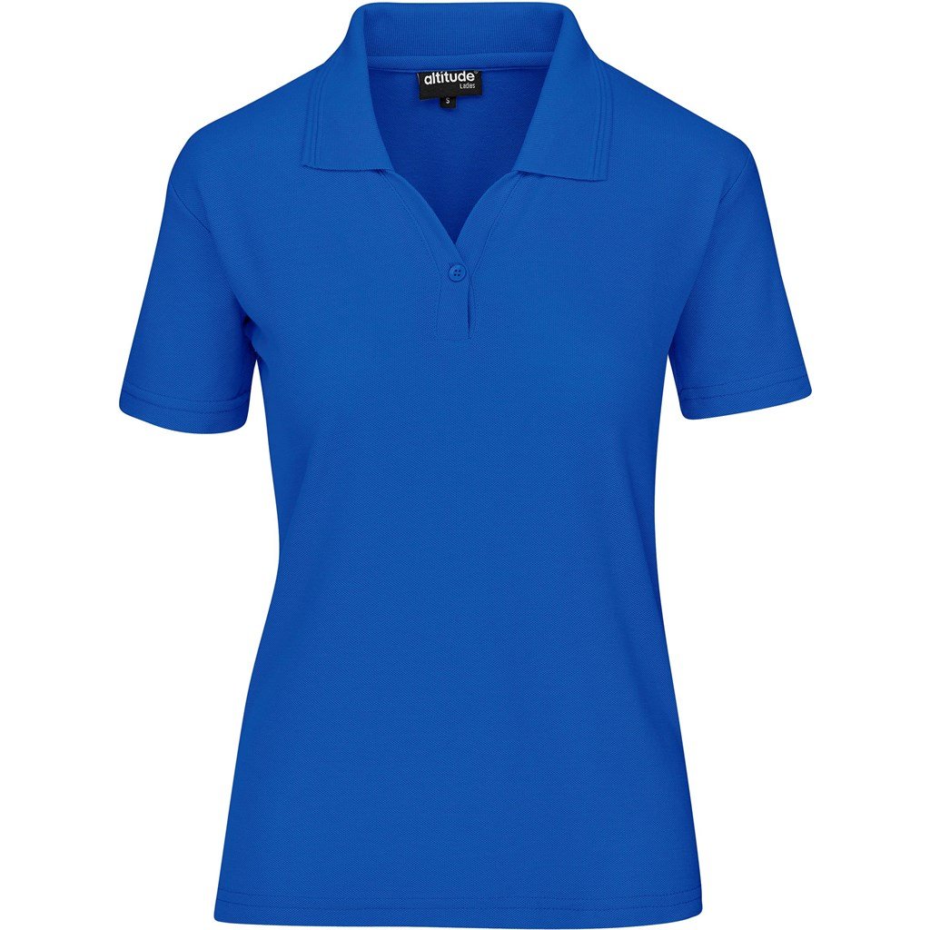 Altitude Basic Pique Golf Shirt - Ladies - royal blue