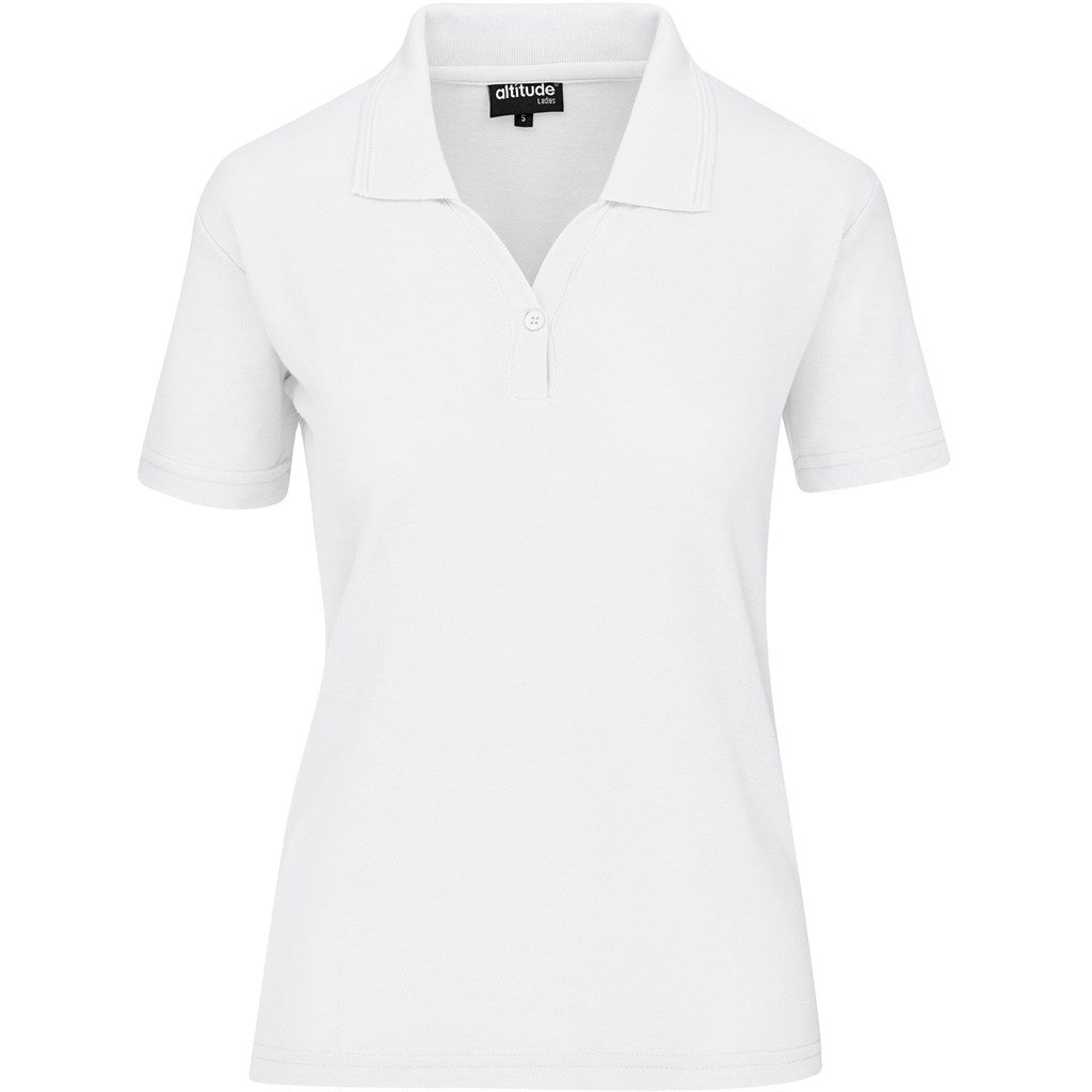 Altitude Basic Pique Golf Shirt - Ladies - white