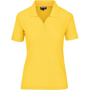 Altitude Basic Pique Golf Shirt - Ladies - yellow