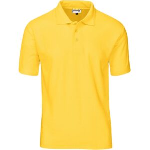 Altitude Basic Pique Golf Shirt - Mens - yellow