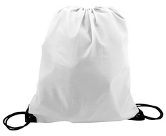 210D Poly String Bag - white (BAG046W)