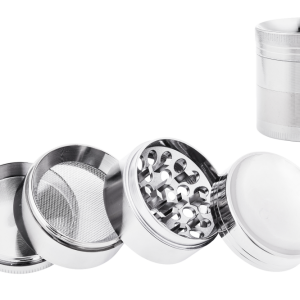 Tobacco Grinder - 4 Part Gunmetal (TBGR017)