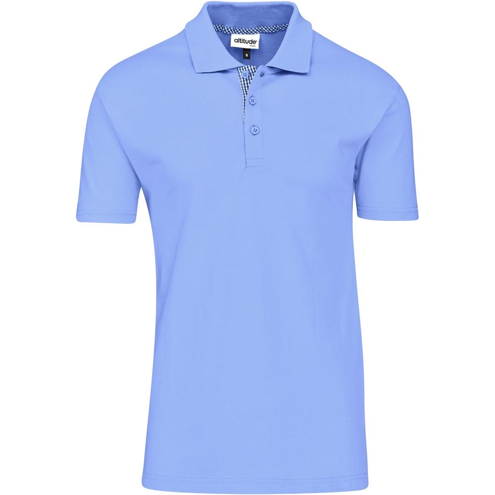 Altitude New York Golf Shirt - Mens - light blue